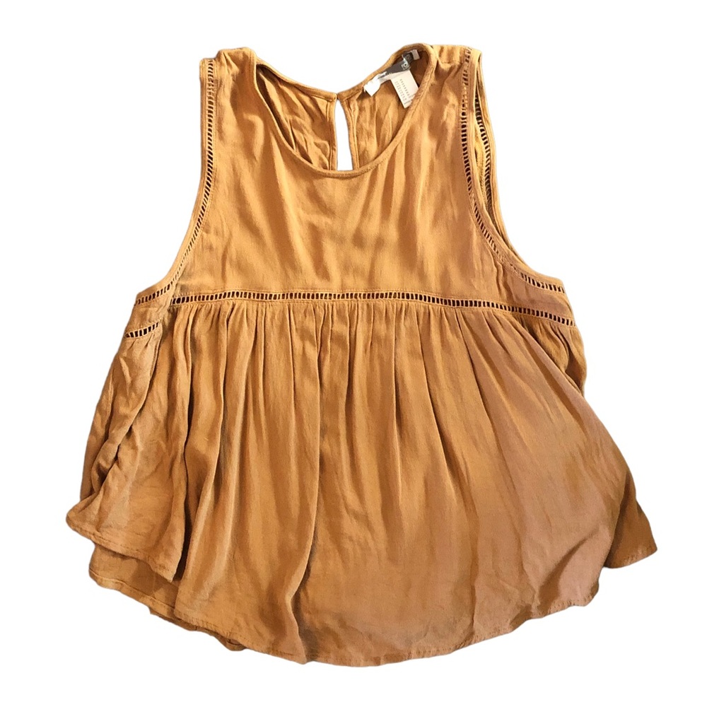 Tan Forever 21 Boho Crop Top
